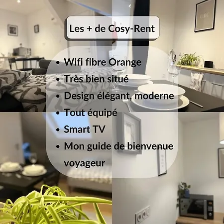Cosy Rent Studio 3 Tv-wifi Proche Gare Feriehus *